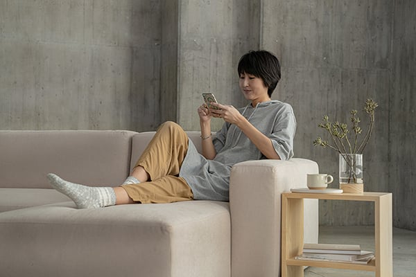 眠豆沙沙發｜200cm 一字型
